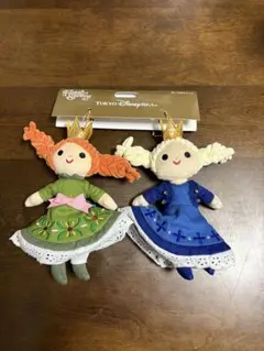 ディズニー　アナと雪の女王　ぬいぐるみチャーム　アナ　エルサ　ディズニーシー