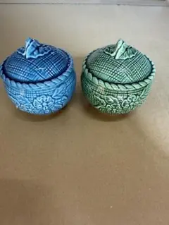 蓋付き小物入れ　2点セット　新品未使用　保管品
