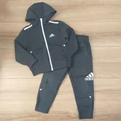 adidas ダークグレー ジャージ 上下セット 110cm