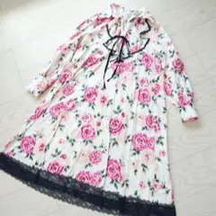 ジーザスディアマンテ フェリエワンピ JAPONローズ柄黒 - メルカリ