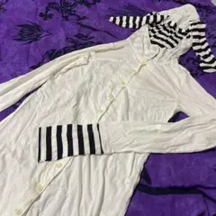 PEACE NOW❤️うさ耳 ロングカーディガン カットソー ワンピース ボーダーのサムネイル