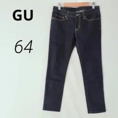 定番✨GU スキニーデニム ジーンズブルー シンプル【M】c11047