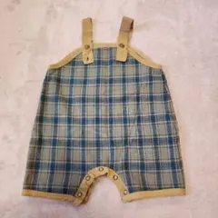 RODAJ チェック柄ロンパース　韓国子供服　ベビー服
