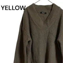 秋冬 YELLOW 韓国製 セーター ニット カーディガン