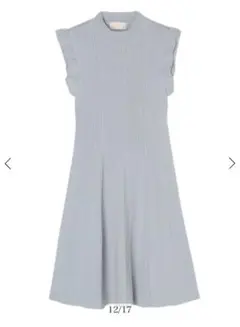 eimy istoire フリルリブニットワンピース