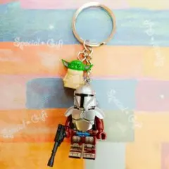 マンダロリアン★グローグー★スターウォーズ★ブロックキーホルダー★アメキャラ