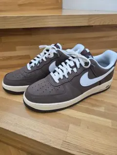 NIKE エアフォース1 ブラウン ホワイト 茶 ベロア スエード 29.5cm