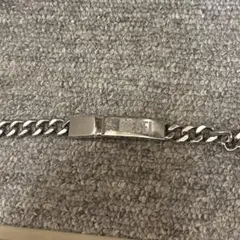 DIESEL プレートチェーンブレスレット シルバーカラー