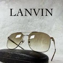 美品　LANVIN　サングラス　ツーブリッジ　ピュアチタン　ブラウンレンズのサムネイル