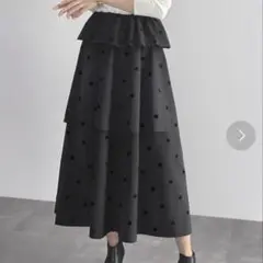 La boutique BonBon ドットプリントマチフレアスカート - メルカリ