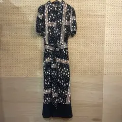 next 半袖シャツワンピース ロング丈 総柄のサムネイル