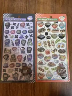 ボンボンドロップシール和柄　忍者、居酒屋2枚セット