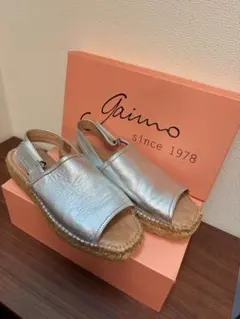 Gaimo ガイモ　シルバー エスパドリーユ サンダル
