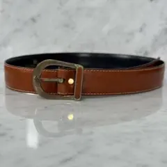 90s Aigner アイグナー ベルト 本革 ブラウン レザーベルト OLDのサムネイル
