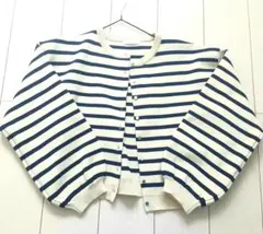 ボーダー カーディガン レディース Lサイズ 春 アウター