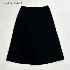 ジルスチュアート　ひざ丈タイトスカート　黒　羊毛　カシミヤ混　日本製　L 無地のサムネイル