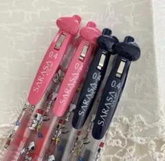 新品4本⭐︎ スヌーピー ゼブラ サラサクリップ 0.4