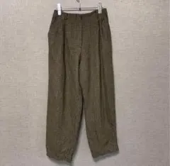 90s 00s ビンテージ　アメリカ古着　柄パンツ　千鳥柄　ウール　スラックス