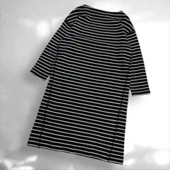 グリーンレーベルリラクシング　長袖カットソーワンピース　ロング丈TシャツF（B3