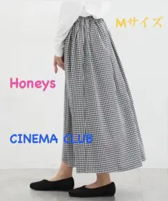Honeys ギンガムチェック ロングスカート Mサイズ
