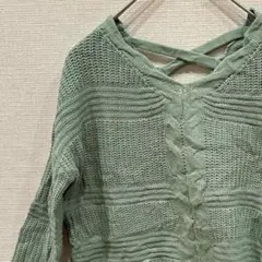 1点もの✨️【140cm~150cm】春ニット 長袖 パステルカラー 女の子洋服