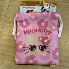 サンリオ 日焼けキティ 巾着袋 ハイビスカスのサムネイル