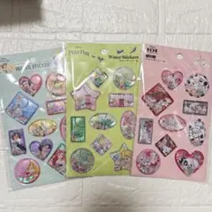 セリア ディズニー ウォーターシール 3種類セット