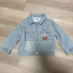 ZARA ミニーマウス デニムジャケット 9-12ヶ月80cm