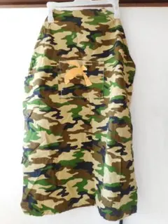 迷彩柄 　ソフトデニム　エプロン