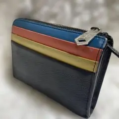 春は新しいお財布に⭐︎Paul Smith ミニ財布 マルチカラー レザー