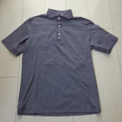 【美品】MEN'S MELROSE ネイビー チェック柄 ポロシャツのサムネイル