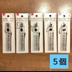 ダイソー 銀テープ用キーホルダー オリジナルフォトインキーホルダー　セリア　５⑤のサムネイル