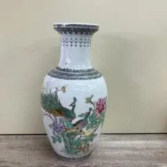 中国 景徳鎮 粉彩 花瓶 花器 花生 漢詩 古玩 色絵 磁器 - メルカリ