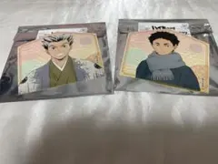 即決可　ハイキュー 木兎　赤葦　絵馬風ステッカー　2枚セット