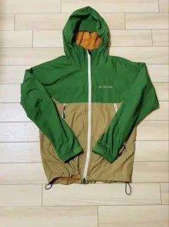 Columbia マウンテンパーカー グリーン×ベージュ OMNI-HEAT