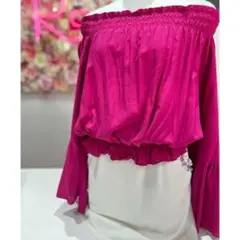 Ｙ2Ｋ.平成ＧＡＬ!オフショルダー ピンク トップス