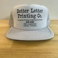 希少 80s-90sデッドストック トラッカー キャップ 企業ロゴ