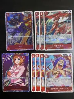 ワンピースカード　赤　セット　革命軍