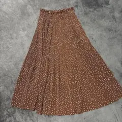 【MAJESTIC LEGON】ドットプリーツ ロングスカート Mのサムネイル