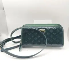 パトリックコックス　ウォレットバッグ　長財布　財布　エナメル　グリーン