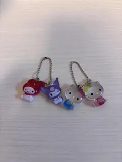サンリオ なかよしドロップチャーム　キティ＆ミミィ、マイメロ＆クロミ　2種セット