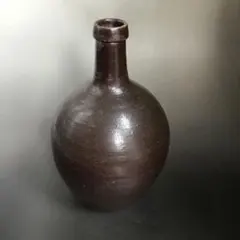 河井久 辰砂扁壺 民藝 師:河井寛次郎 武一 河井武一 久 辰砂扁壺 民藝 師:河井寛次郎 - メルカリ