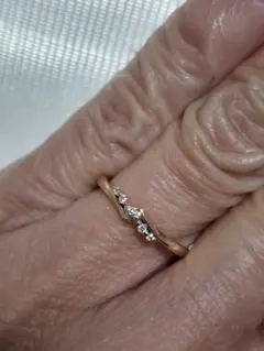 canal 4℃ K10PG ダイヤ入りリング　サイズ　7号