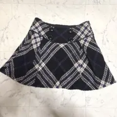 BURBERRY LONDON BLUE LABEL チェック フレアスカート