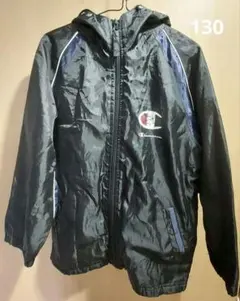 チャンピオン 黒 フード付 サイズ130 軽量ジャケット