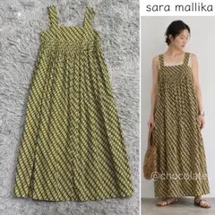 サラマリカCotton Stripe Ethnic Print Dress - メルカリ
