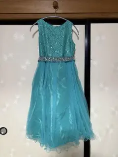 ターコイズブルー フォーマルドレス150センチ