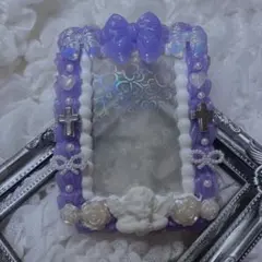 ホイップデコ 硬質ケースデコ トレカケースデコ パープル B8