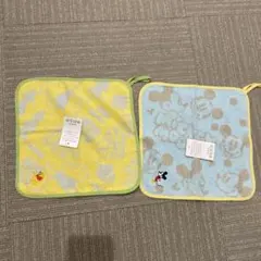 勇*郎様 ループ付きタオル　ディズニー　プーさんとミッキーのタオルセット　UCH