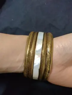 シェル　3連バングル